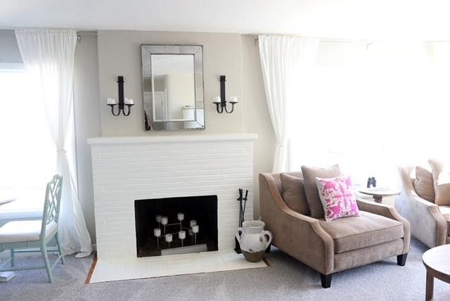 furnished example of living room