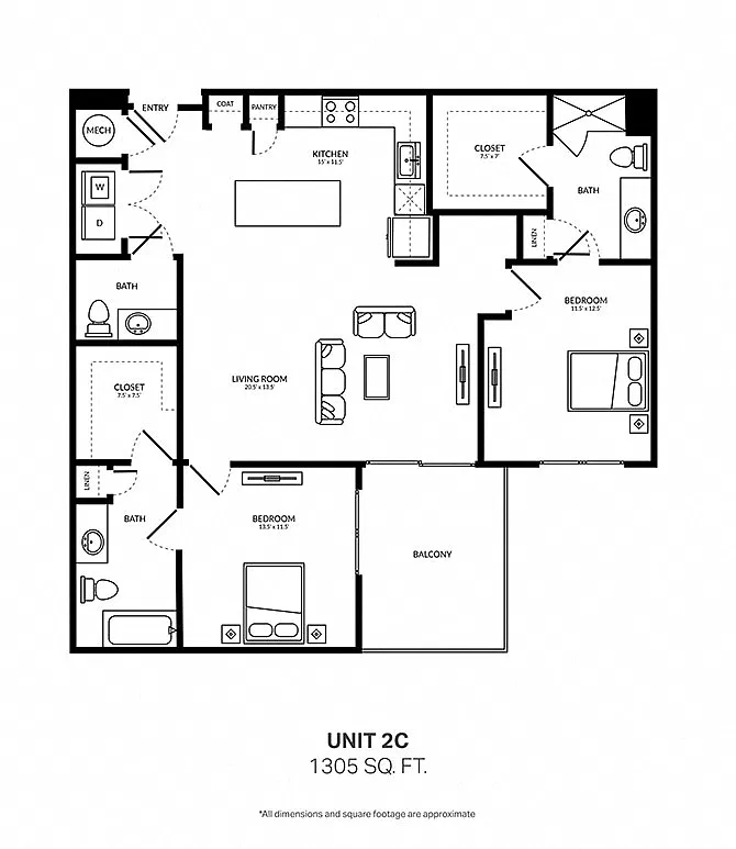 Floor plan 2C