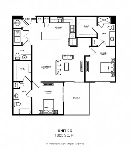 Floor plan 2C