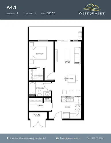 Floor plan Thetis Island