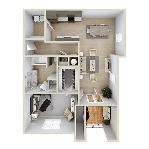 Floor plan 1X1
