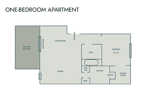 Floor plan One Bedroom