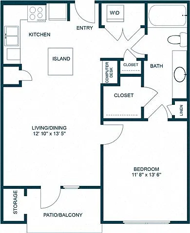 Floor plan A2 Renovated