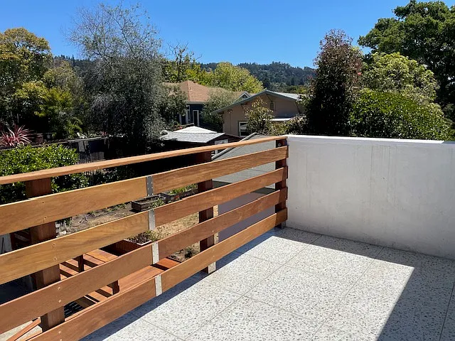 View from upstairs balcony facing Berkeley Hills