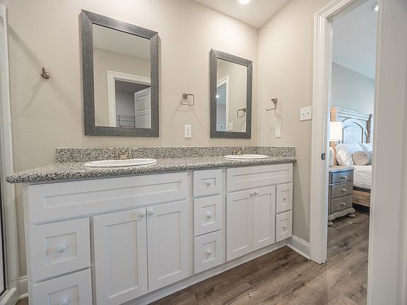 Primary bathroom in the Opal floorplan at a Meritage Homes community in Gulfport, MS.