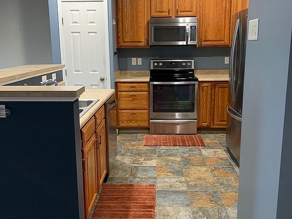 Kitchen with new appliances.