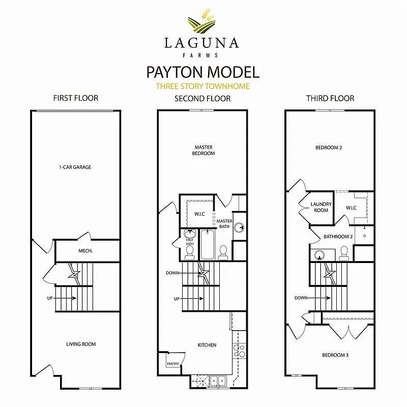 Floor plan 3-Story Payton