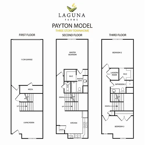 Floor plan 3-Story Payton