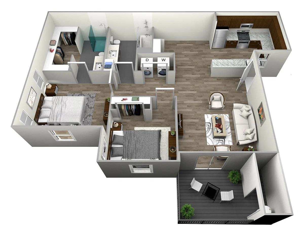 Floor plan 2 Bedroom