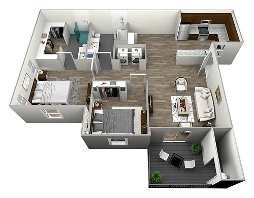 Floor plan 2 Bedroom