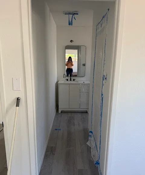 Primary bedroom - hallway in bedroom to bathroom and walk in closet