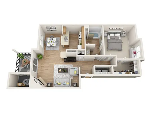 Floor plan 1x1 TMR 772