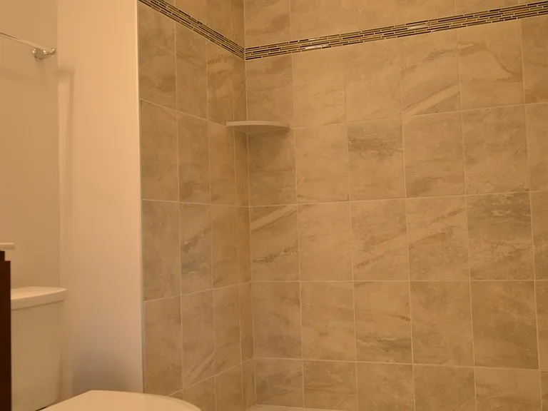 The bathroom on the first floor