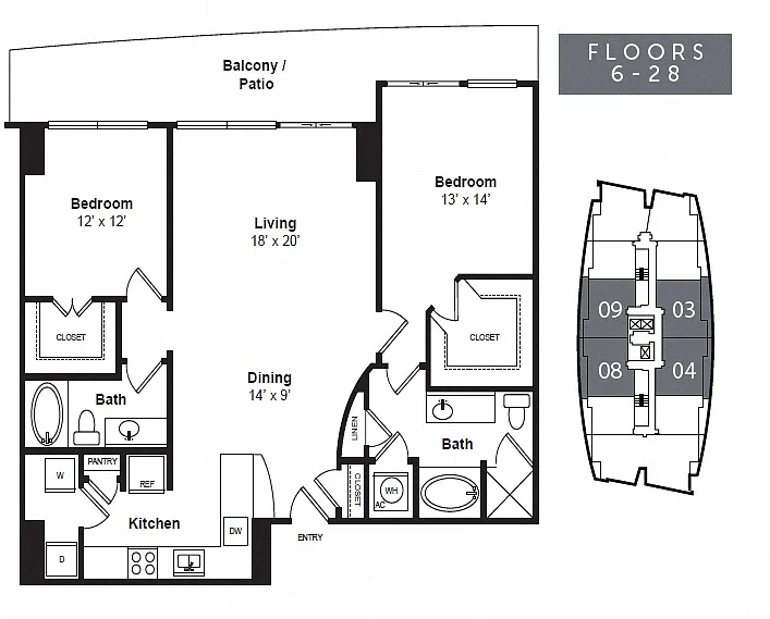 Floor plan B1R