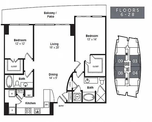 Floor plan B1R