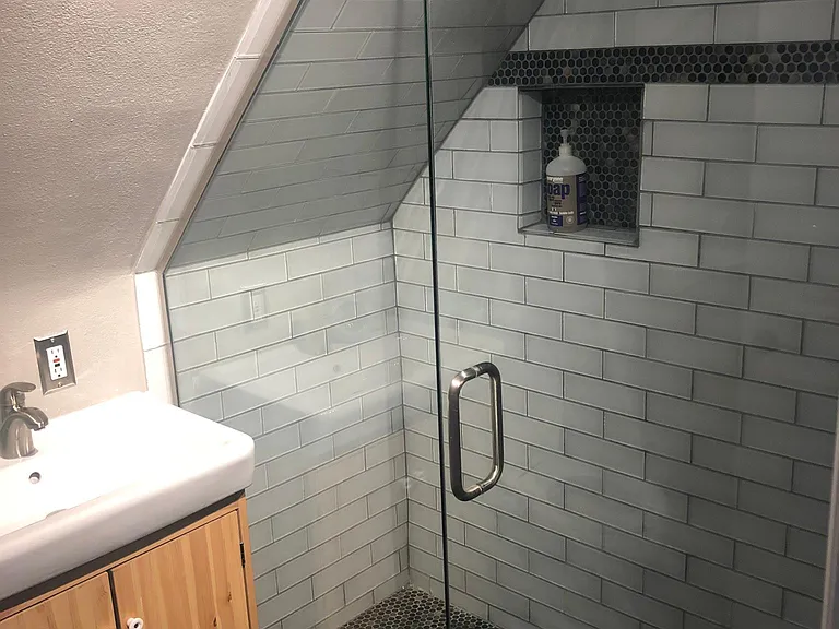 Upstairs shower
