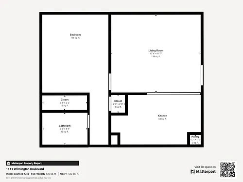 Floor plan 1bed 1 bath Small