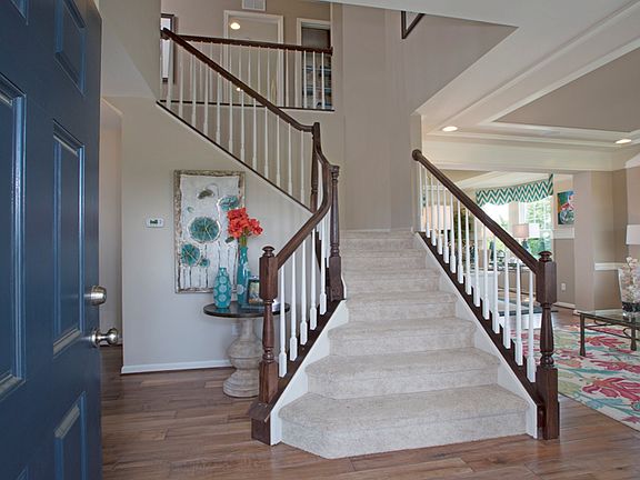 Grand staircase in foyer