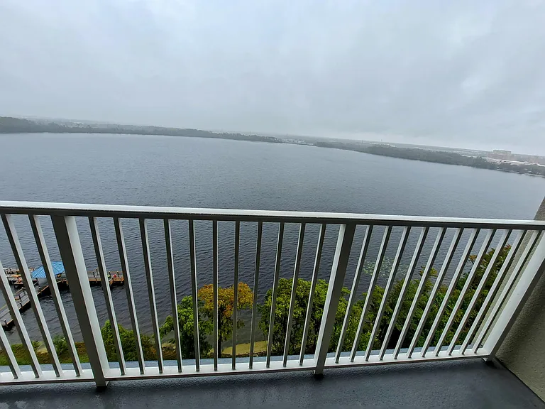 Lake view balcony