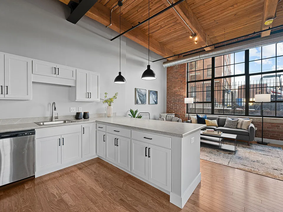 Spacious kitchen with quartz countertops