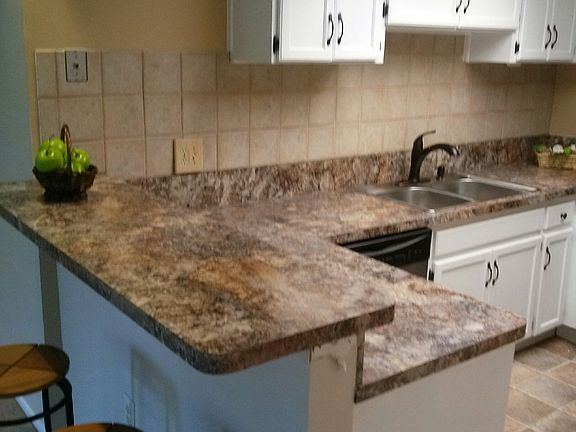 New counter tops, bar, sink