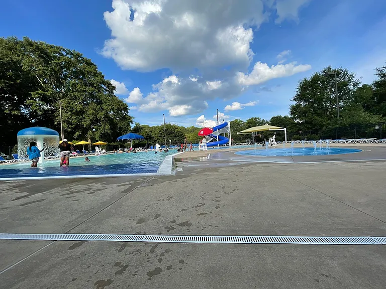 Lynch park + pool is just down the street.. 3-5min walk
