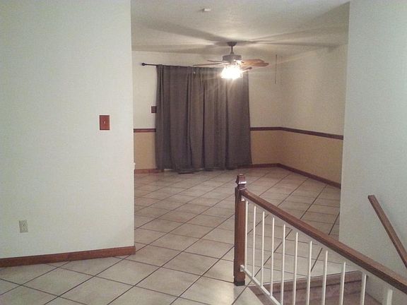 Living room opens to the dining room