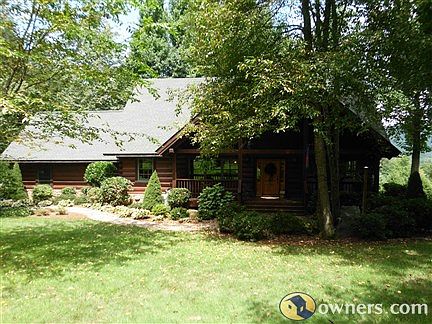 Front of Log Home