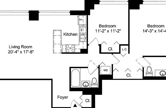 2nd image of 450 N End Ave APT 26B