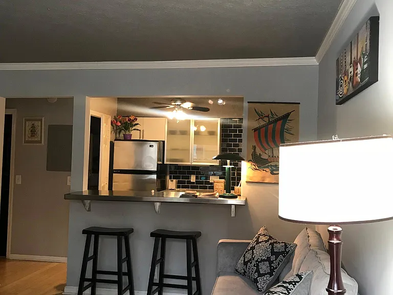 Kitchen view from living room