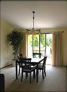 Dining room opens to deck