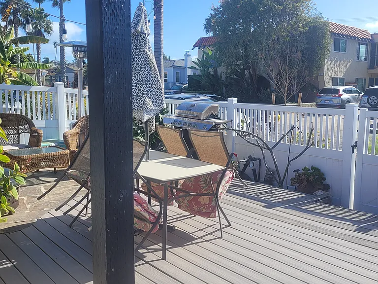 Shared patio space
