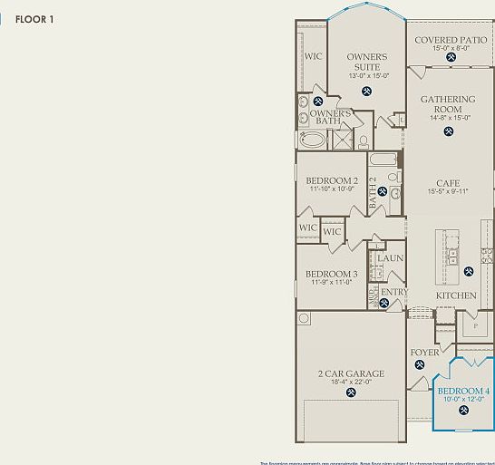 Fox Hollow Floor Plan, Quick Move-in Home, Floor 1