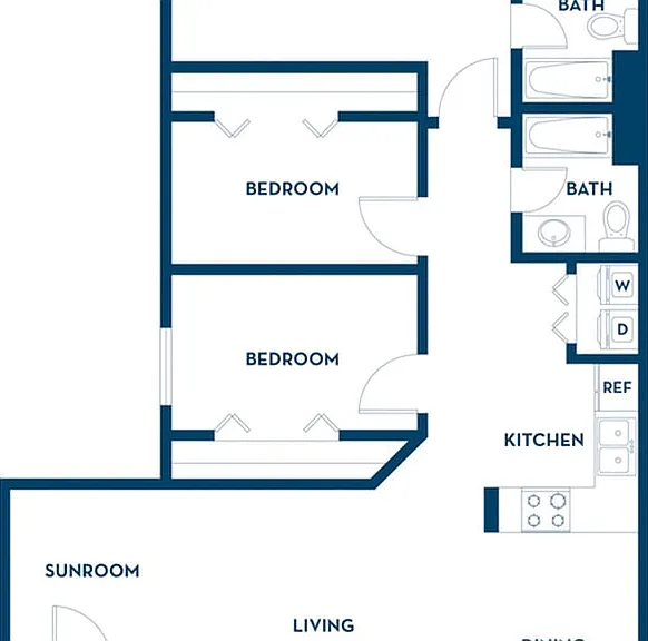 3 Bedroom | 2 Bath | 1250 SF 3 Bedroom | 2 Bath | 1250 SF