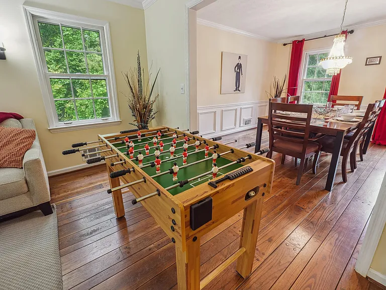 Family Room with Office Workspace, Foosball Table & Giant Jenga -Main Level