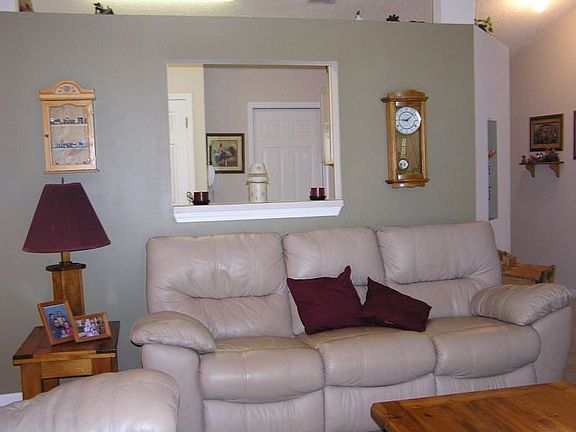 Family room open to kitchen