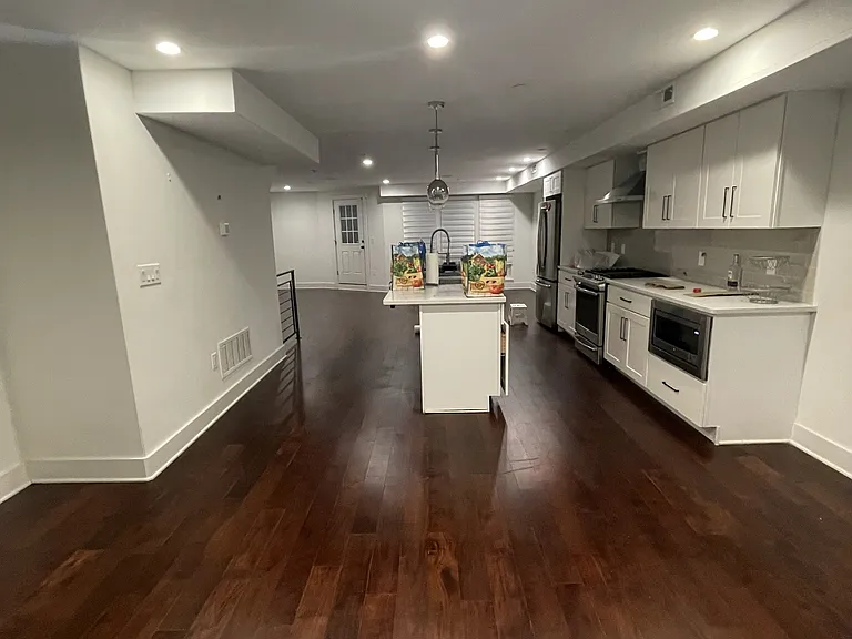 Open kitchen/living area