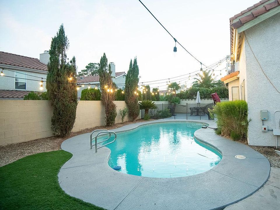 Backyard pool area
