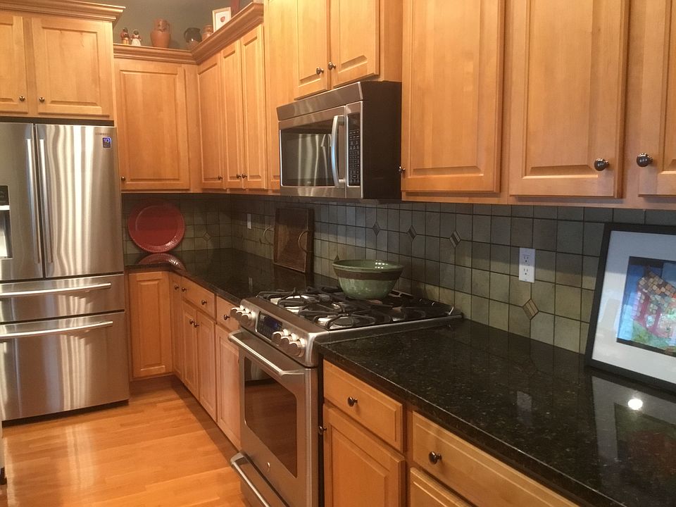 Kitchen with gas stovetop