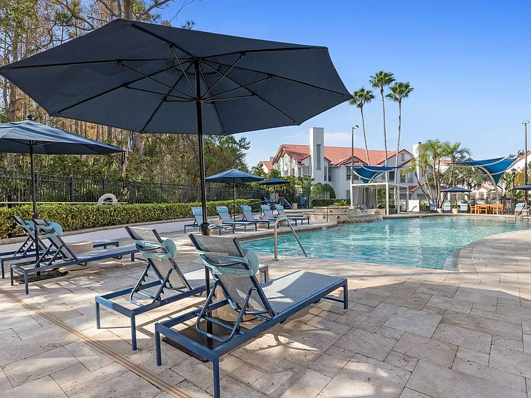 Soak up the sun in our poolside lounge area.