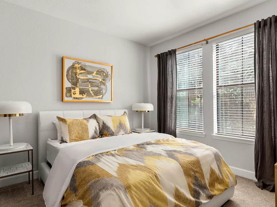 Wake up refreshed in a peaceful bedroom.