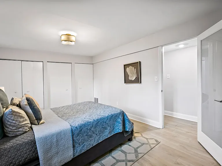 Lower level bedroom with 3 big closets!