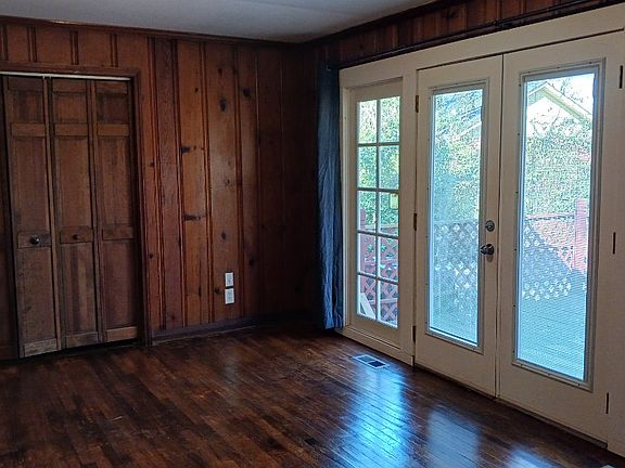 Walkout the French doors to the deck from the Family room.