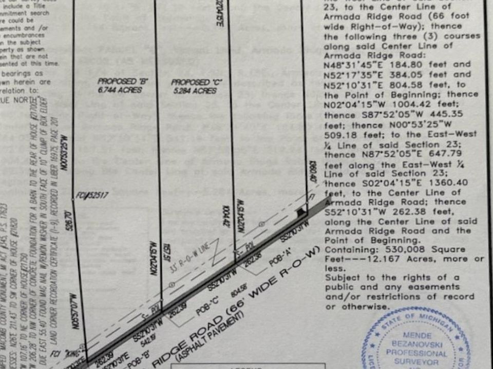 Armada Ridge Rd LOT C, Armada, MI 48005 MLS 50123577 Zillow