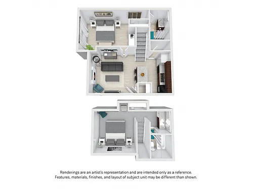 Floor plan Two Bedroom