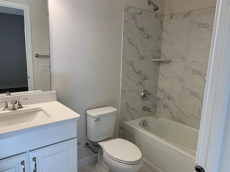 Bedroom level: bathroom.