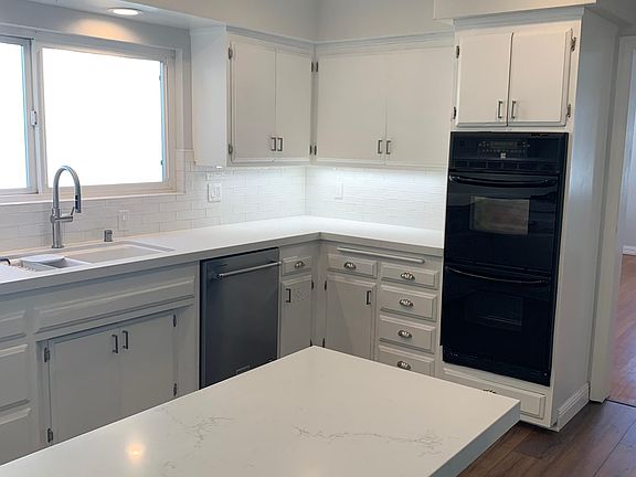 New quartz countertops and subway backsplash