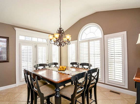 Heated floors in eating area
