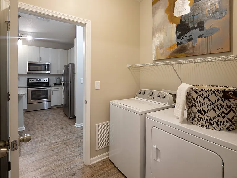 Soltair Cypress Creek Model Apartment Laundry Room