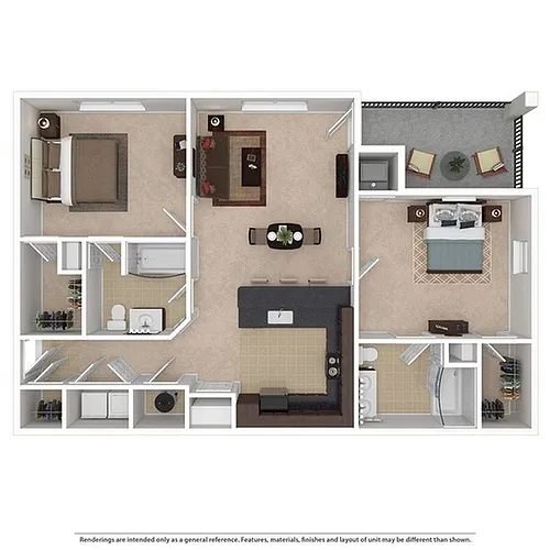 Floor plan 2 Bedroom